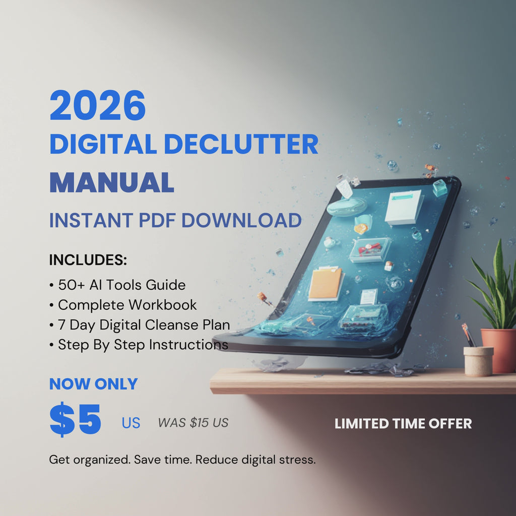 THE ULTIMATE 2026 DIGITAL DECLUTTER HANDBOOK